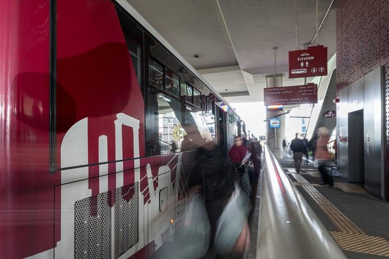BRT Station, a fine-art photograph by Ali Abu Ras