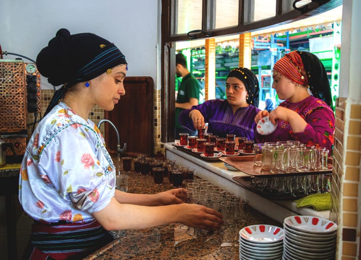 People Lifestyle TEA Woman, a fine-art photograph by Ali Abu Ras