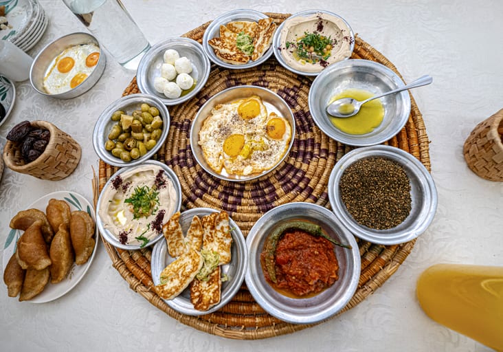 Food Table Ramadan Suhor, a fine-art photograph by Ali Abu Ras