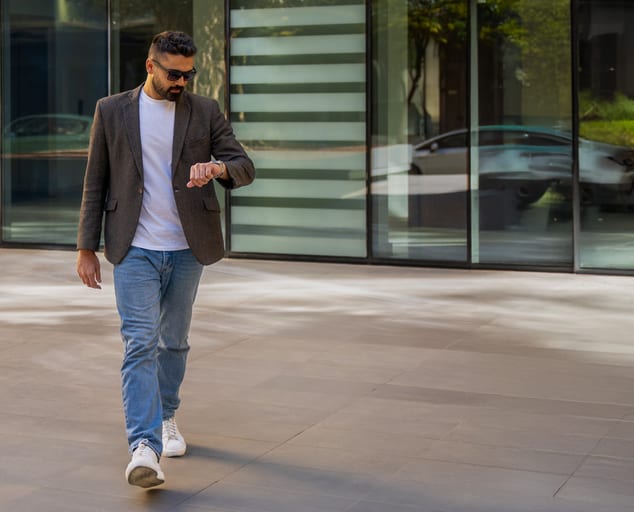 MAN Bolivard Walking, a fine-art photograph by Ali Abu Ras