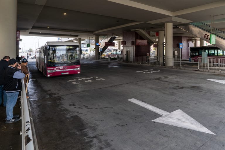 BRT Station, a fine-art photograph by Ali Abu Ras