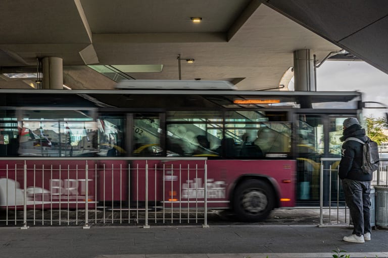 BRT Station, a fine-art photograph by Ali Abu Ras