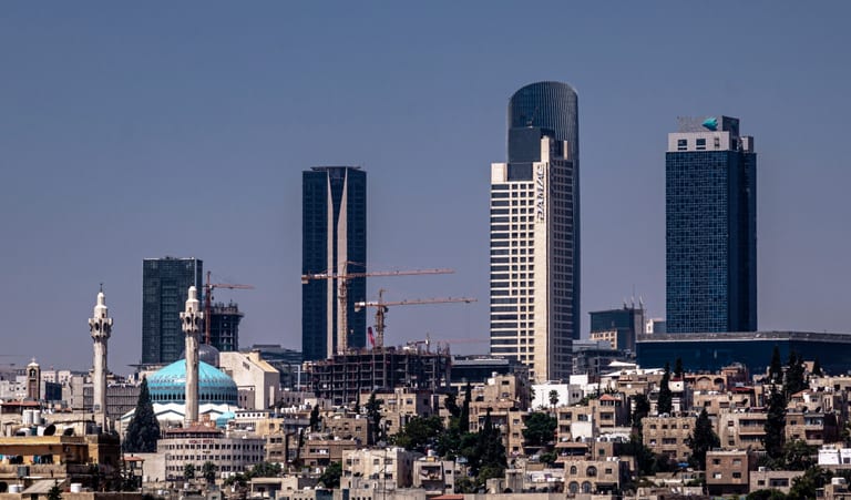 Landscape Cityscap Amman Touers, a fine-art photograph by Ali Abu Ras