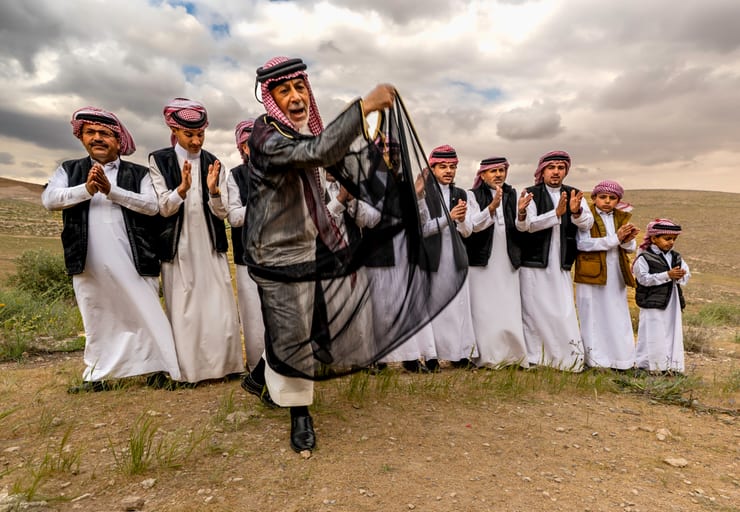 People Dance Folklore Jordan Blama Garesa, a fine-art photograph by Ali Abu Ras