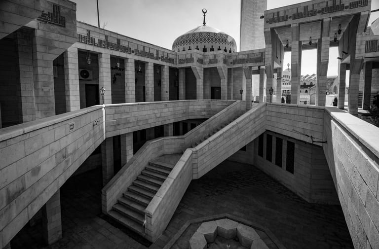 Masjid Abdallah Outdoor Modren OLD, a fine-art photograph by Ali Abu Ras