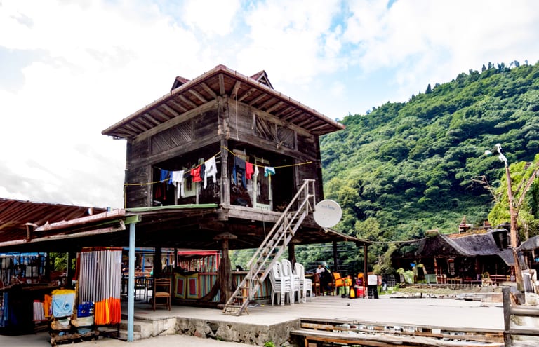 Houses People Life Style Tarabozon Wood, a fine-art photograph by Ali Abu Ras