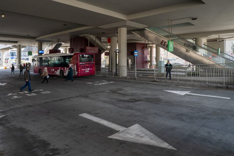 BRT Station, a fine-art photograph by Ali Abu Ras