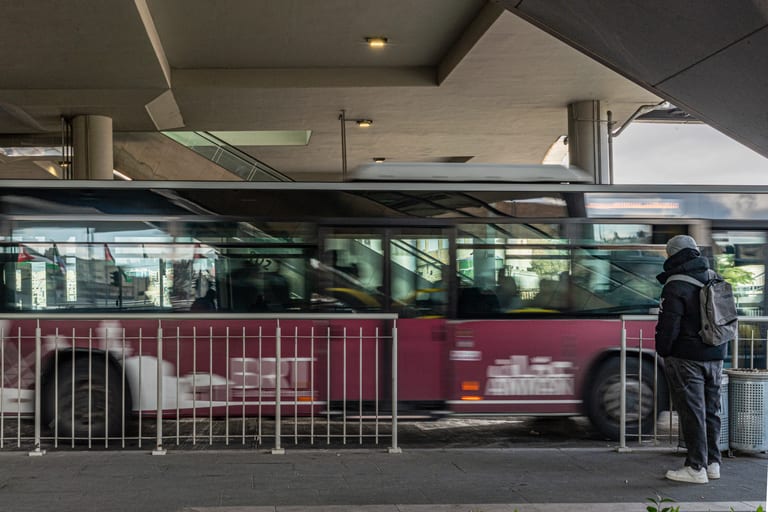 BRT Station, a fine-art photograph by Ali Abu Ras