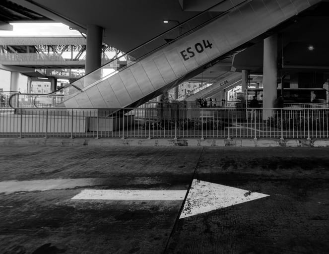 BRT Station, a fine-art photograph by Ali Abu Ras