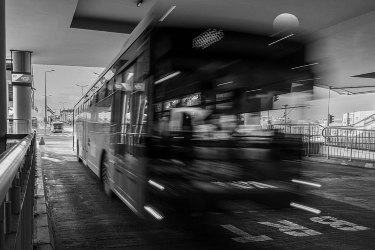 BRT Station 2, a fine-art photograph by Ali Abu Ras
