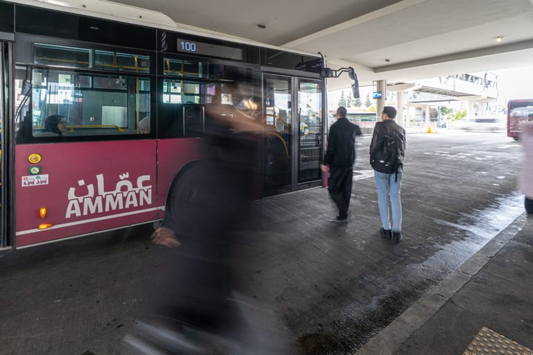 BRT Station, a fine-art photograph by Ali Abu Ras