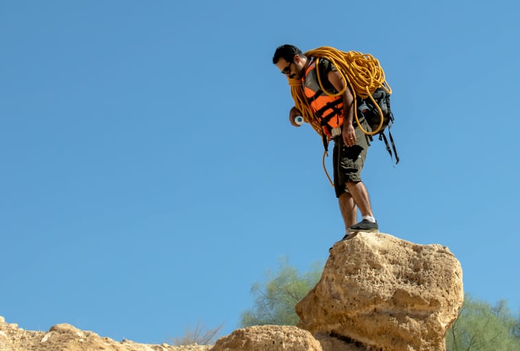 MAN Outdoor Mount Stands ROB, a fine-art photograph by Ali Abu Ras