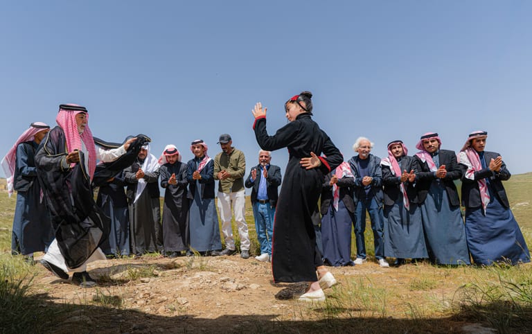Samera Dance Group, a fine-art photograph by Ali Abu Ras