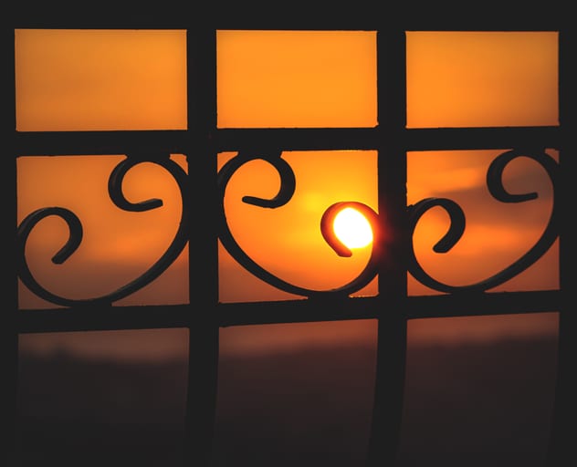 Sunset From Window, a fine-art photograph by Ali Abu Ras
