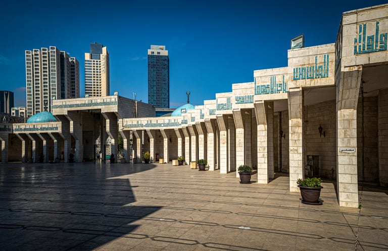 Masjid Abdallah Outdoor Modren OLD, a fine-art photograph by Ali Abu Ras