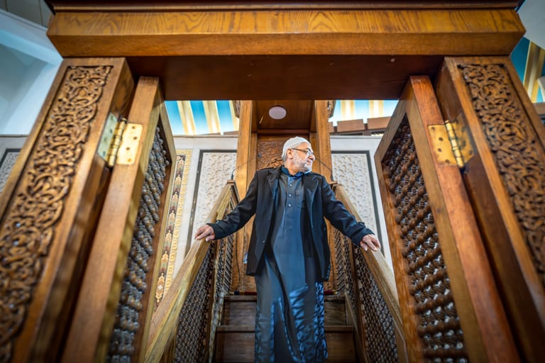 MAN Pray Athan Masjid, a fine-art photograph by Ali Abu Ras