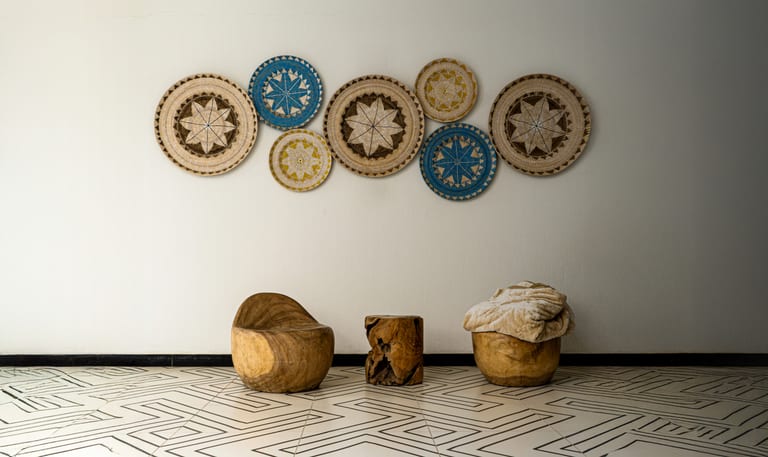Aqaba Wall Chairs Decorations, a fine-art photograph by Ali Abu Ras