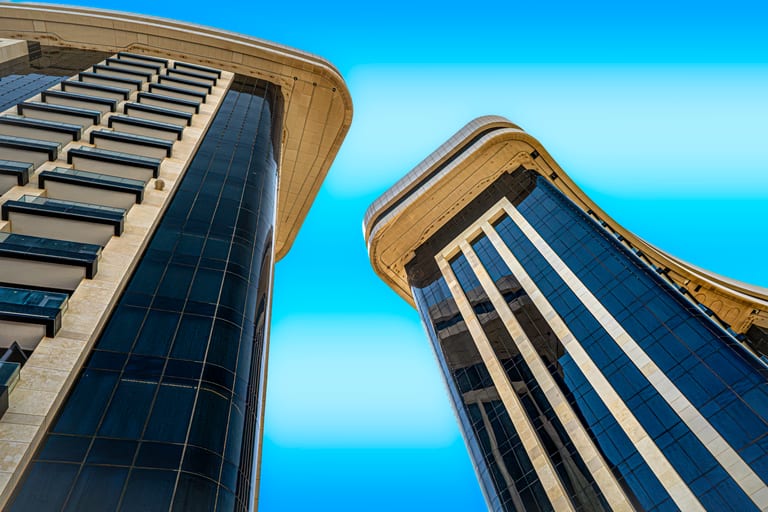 Hotel Building Alex Rexos, a fine-art photograph by Ali Abu Ras