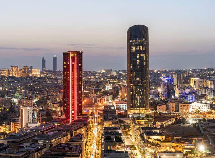 Amman City Scape, a fine-art photograph by Ali Abu Ras