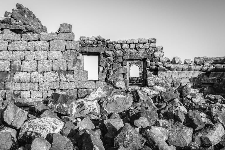 Alazraq Sunset Umaljemal Small, a fine-art photograph by Ali Abu Ras