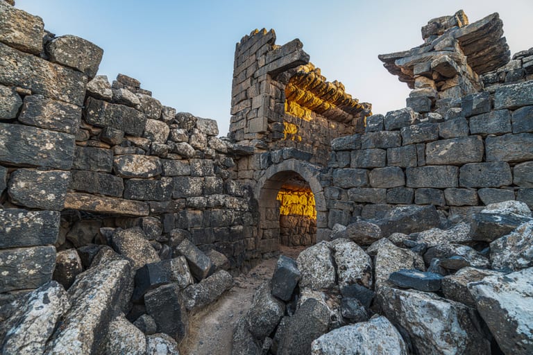 Alazraq Sunset Umaljemal, a fine-art photograph by Ali Abu Ras