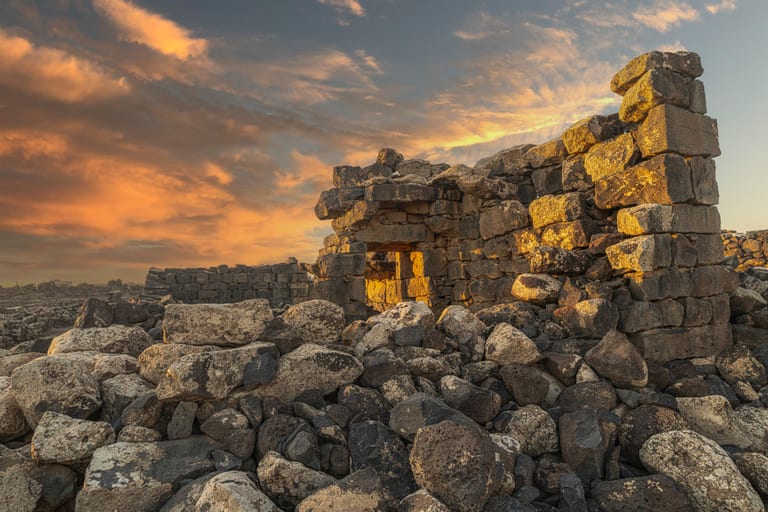 Alazraq Sunset Umaljemal 0 Small, a fine-art photograph by Ali Abu Ras