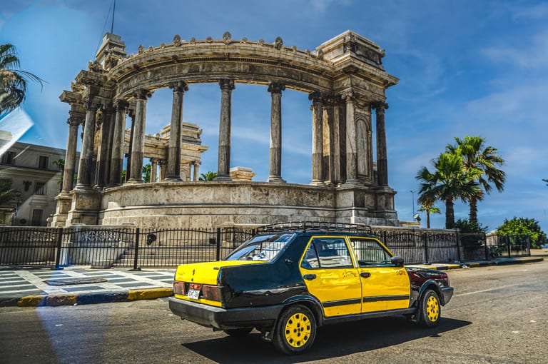 Egypt Taxi Speed, a fine-art photograph by Ali Abu Ras