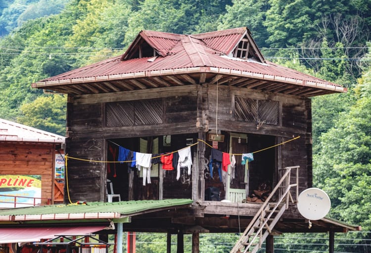 Houses People Life Style Tarabozon Wood, a fine-art photograph by Ali Abu Ras