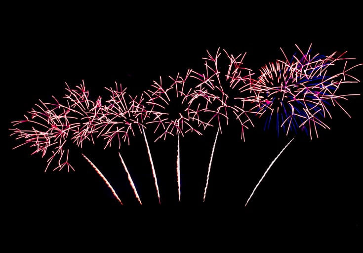 Amman Fireworks, a fine-art photograph by Ali Abu Ras