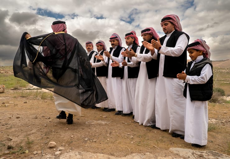 People Dance Folklore Jordan Blama Garesa, a fine-art photograph by Ali Abu Ras