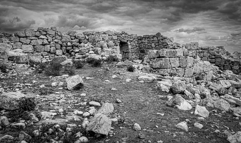 OLD House Garesa Jordan 2, a fine-art photograph by Ali Abu Ras