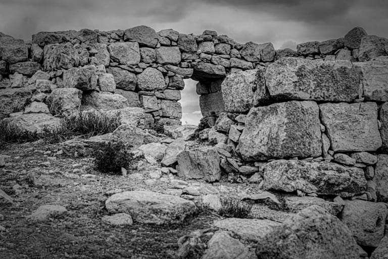 OLD House Garesa Jordan 2, a fine-art photograph by Ali Abu Ras