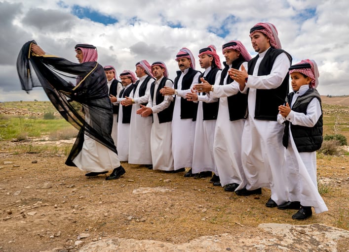 People Dance Folklore Jordan Blama Garesa, a fine-art photograph by Ali Abu Ras