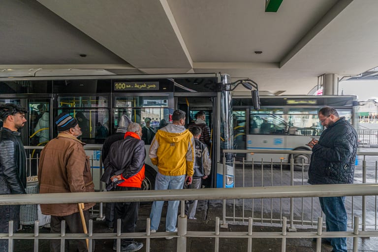 BRT Station, a fine-art photograph by Ali Abu Ras