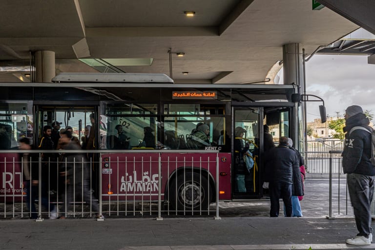 BRT Station, a fine-art photograph by Ali Abu Ras
