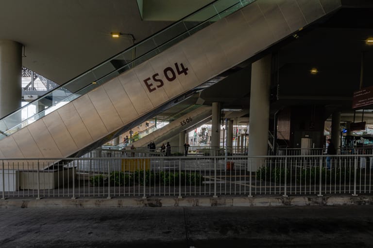 BRT Station, a fine-art photograph by Ali Abu Ras