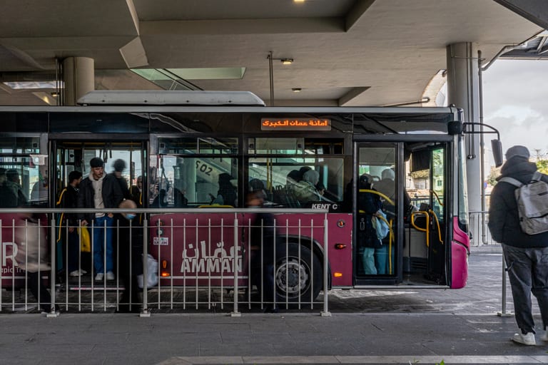 BRT Station, a fine-art photograph by Ali Abu Ras