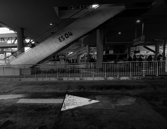 BRT Station, a fine-art photograph by Ali Abu Ras
