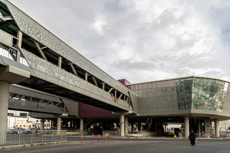 BRT Station, a fine-art photograph by Ali Abu Ras