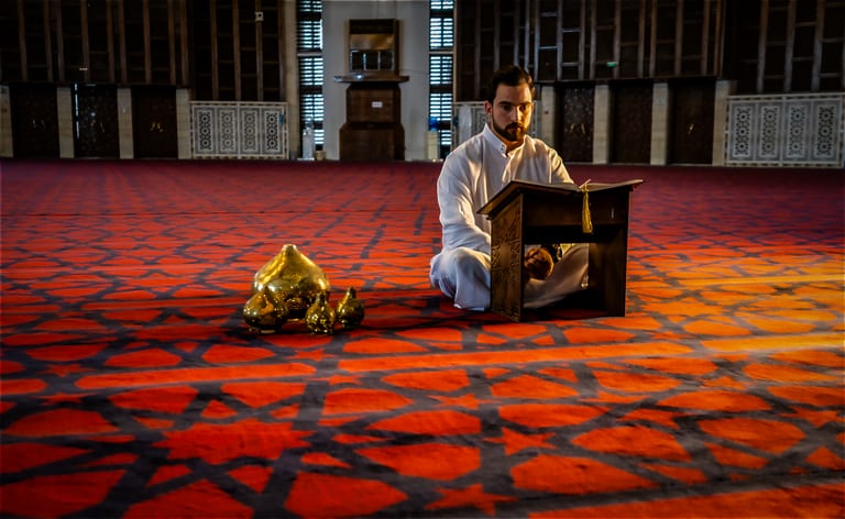 Lifestyle Pray Masjied Ramadan, a fine-art photograph by Ali Abu Ras
