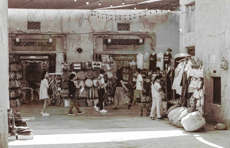Compotion Dubai OLD Place People Markets, a fine-art photograph by Ali Abu Ras