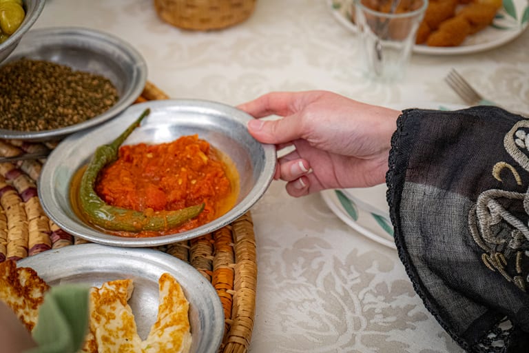 Family Ramadan Eftar Food Eating, a fine-art photograph by Ali Abu Ras