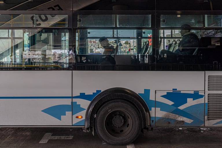 BRT Station 1, a fine-art photograph by Ali Abu Ras
