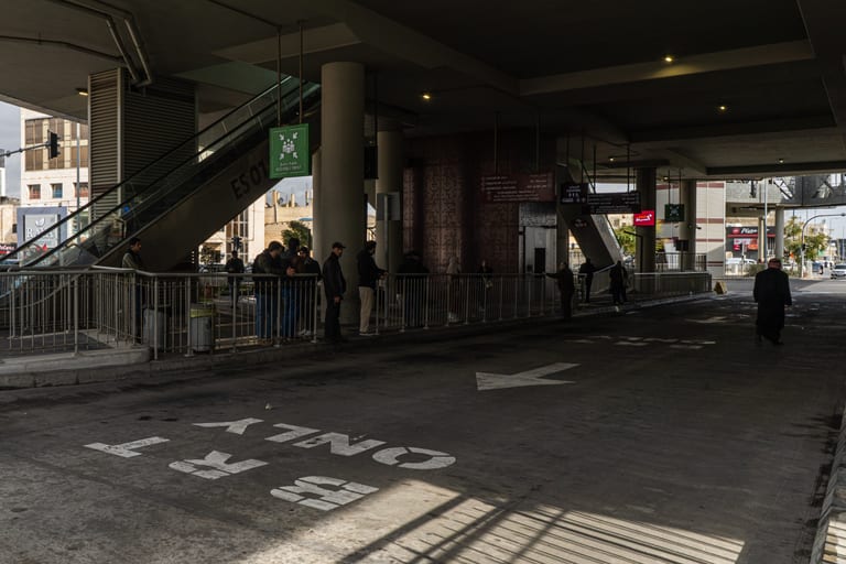 BRT Station, a fine-art photograph by Ali Abu Ras