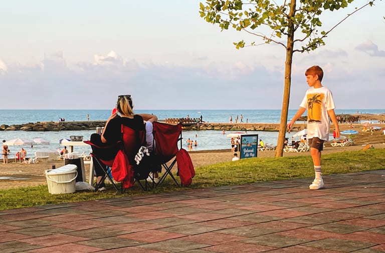 People Life Style Street Beach Chores, a fine-art photograph by Ali Abu Ras