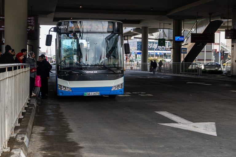 BRT Station, a fine-art photograph by Ali Abu Ras