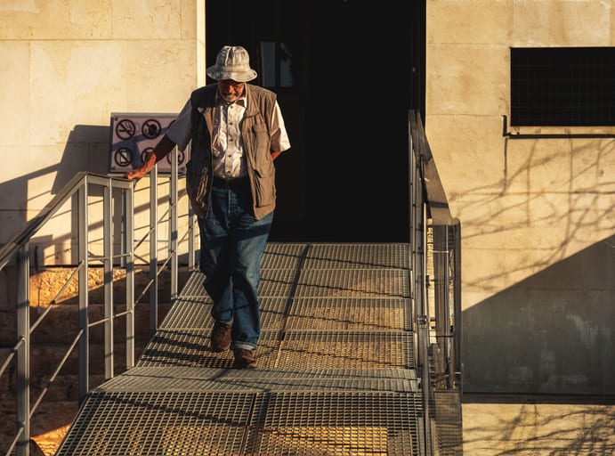 Madaba Deadsea Mount Church People, a fine-art photograph by Ali Abu Ras