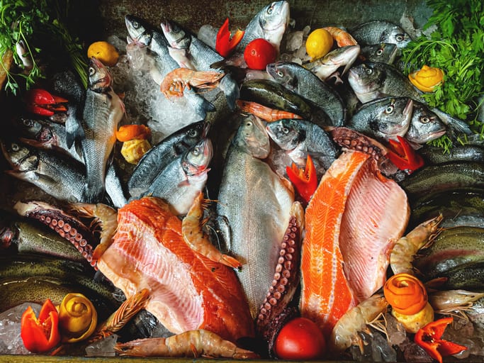 Tarabzon Food SEA Fish, a fine-art photograph by Ali Abu Ras