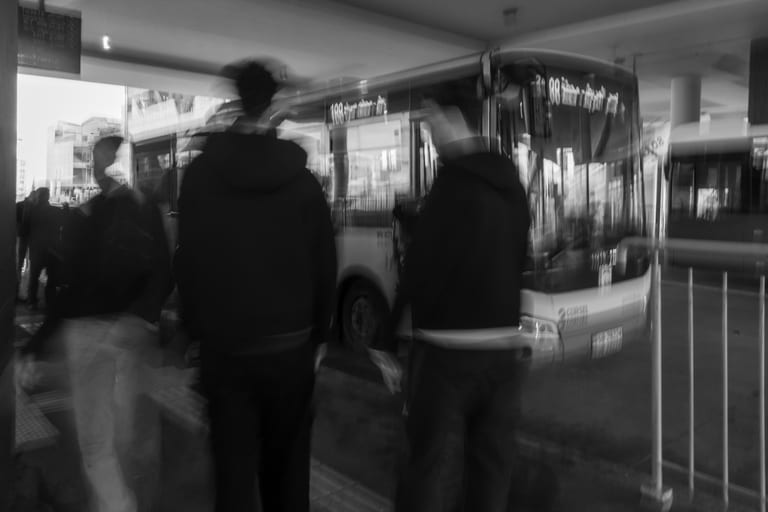 BRT Station 2, a fine-art photograph by Ali Abu Ras