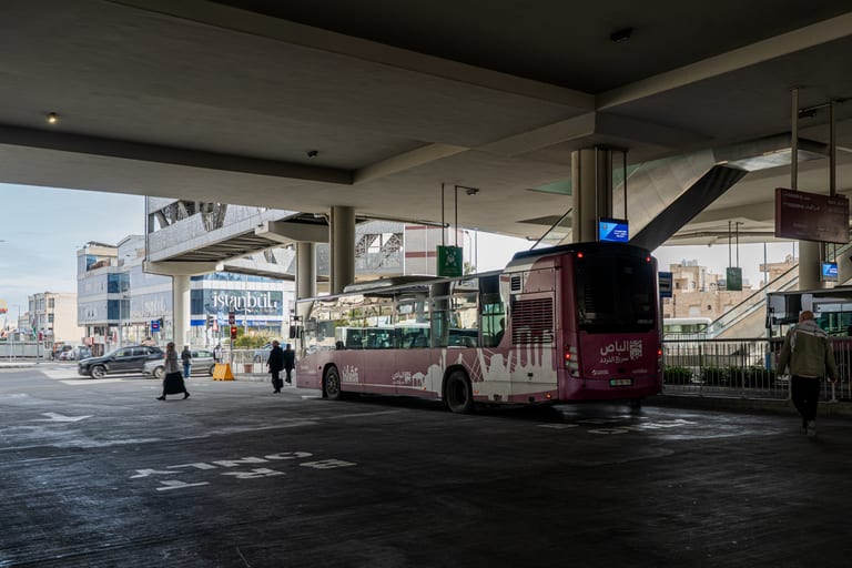BRT Station, a fine-art photograph by Ali Abu Ras